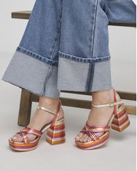 Simply Be - Strap Platform Heel Extra Wide - Lyst