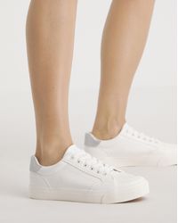 Simply Be - Classic Lace Up Trainer Ex Wide - Lyst