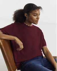 Simply Be - Scallop Edge T-Shirt - Lyst