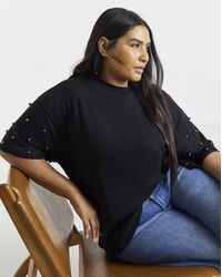 Simply Be - Short Sleeve Stud T-Shirt - Lyst
