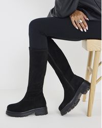 Simply Be - Chunky Stretch Boot Ex Wide Sc - Lyst