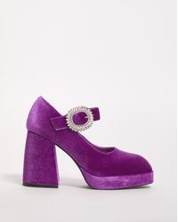 Simply Be - Mary Jane Heeled Shoes Ex Wide Fit - Lyst