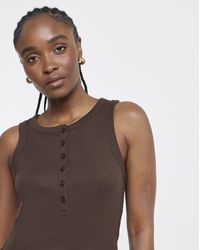 Simply Be - Henley Vest - Lyst