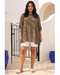 Roman Curve - Buttoned Side Asymmetric Top - Lyst