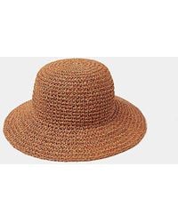Accessorize - Crochet Straw Bucket Hat - Lyst