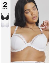 Pretty Secrets - 2 Pack Rachel Everyday Plunge Bras - Lyst