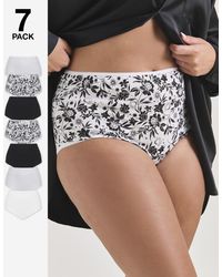 Pretty Secrets - 7 Pack Full Fit Knickers - Lyst