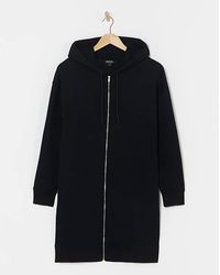 Simply Be - Basic Zip Longline Tunic Hoodie - Lyst
