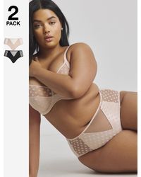 Pretty Secrets - 2 Pack Hannah Everyday Spot Mesh Briefs - Lyst