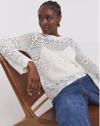 Simply Be - Hole Knit Jumper - Lyst