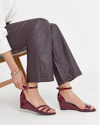 JD Williams - Low Wedge Two Part Sandals Ex Wide - Lyst