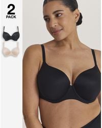 Pretty Secrets - 2 Pack Smoothing Microfibre T-Shirt Bras - Lyst