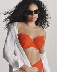 MAGISCULPT - Scallop Bandeau Bikini Top - Lyst