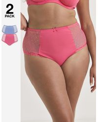 Pretty Secrets - 2 Pack Rachel Embroidery Deep Brief - Lyst