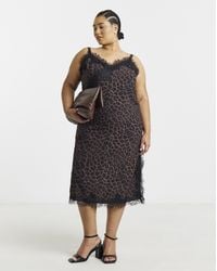Simply Be - Lace Trim Asymetric Dress - Lyst