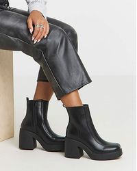 Simply Be - Platform Ankle Boots Wide - Lyst