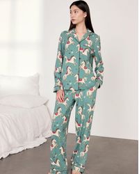 Chelsea Peers - Classic Long Button Up Set - Lyst