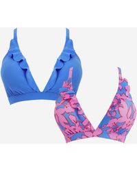 Simply Be - Value 2 Pack Bikini Tops - Lyst