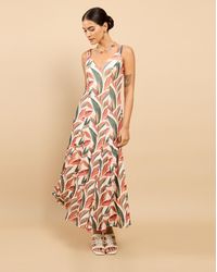 Little Mistress - Lm Leaf Print Dress - Lyst