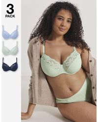 Pretty Secrets - 3 Pack Lace Full Cup Bras - Lyst