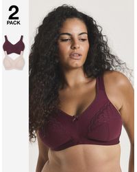 Pretty Secrets - 2 Pack Sally Minimiser Non Wired Bras - Lyst