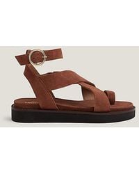 Monsoon - Ivy Toe Strap Suede Sandals - Lyst