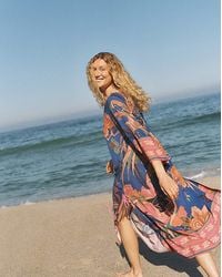 Monsoon - Carmen Floral Print Midi Kaftan - Lyst