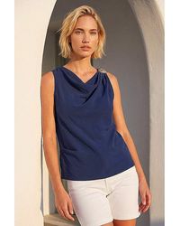 Roman - Roman Hardware Trim Drape Top - Lyst