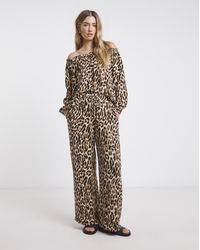 Simply Be - Crinkle Wide Leg Trouser - Lyst