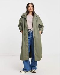Simply Be - Longline Rubberised Raincoat - Lyst