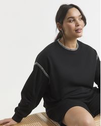 Simply Be - Whipstitch Sweatshirt - Lyst