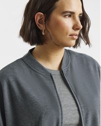 Simply Be - Cut & Sew Zip Up Bomber Jacket - Lyst