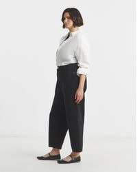 Simply Be - Sbe Broderie Detail Barrel Jeans - Lyst