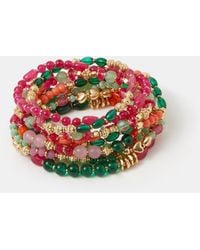 Accessorize - Bead Stretch Bracelets - Lyst