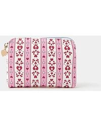 Accessorize - Heart Stripe Coin Purse - Lyst