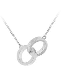 iJewel - Sterling Cz Linked-Rings Necklace - Lyst