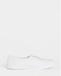 Simply Be - Lace Up Plimsole Wide Fit - Lyst
