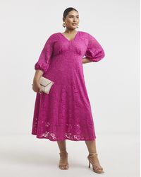 Joanna Hope - Midi Lace Dress - Lyst