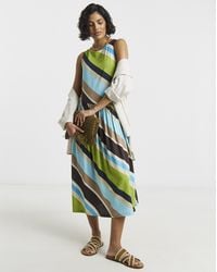 Simply Be - Linen Midi Dress - Lyst