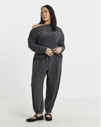 Simply Be - Brushed Balloon Leg Trousers - Lyst