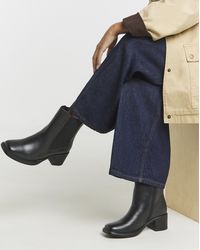 Simply Be - Block Heel Chelsea Boot Wide - Lyst