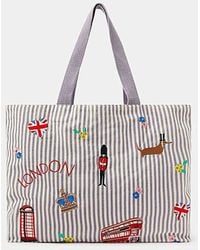 Accessorize - London Stripe Shopper Bag - Lyst