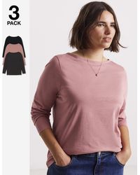 Simply Be - 3 Pack Slash Neck Tops - Lyst