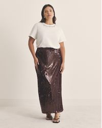 Simply Be - Sequin Midaxi Skirt - Lyst