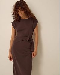 Monsoon - Tiff Tie Side Jersey Midi Dress - Lyst