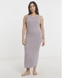 Simply Be - Modal Rib Lounge Dress - Lyst