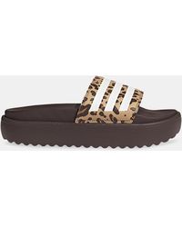adidas - Adilette Platform Slides - Lyst