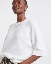 Simply Be - Short Sleeve Boxy Knitted T-Shirt - Lyst