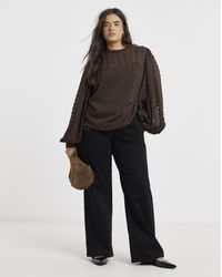 Simply Be - Cosy Weekender Wide Leg Jegging - Lyst