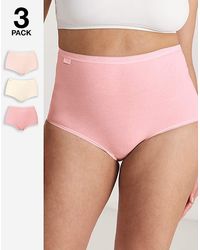 Sloggi - 3Pk Basic Maxi Briefs Multi - Lyst